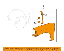 FORD OEM 02-06 Expedition-Front Fender Left 2L1Z16006CA