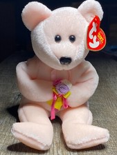 2004 TY BEANIE BABY DEAR The Pink w/ flowers TEDDY BEAR w/ Tag 3A