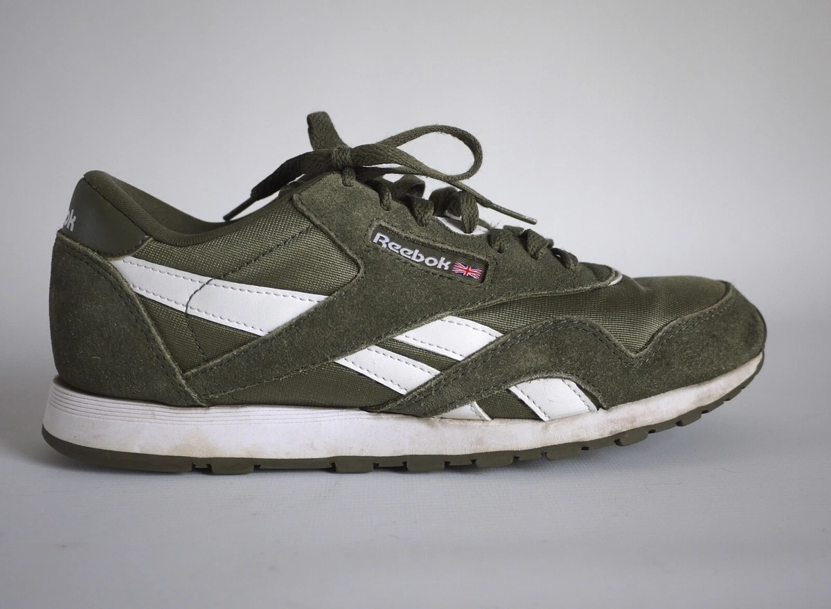 Reebok Classic Nylon ( Size 5.5 EUR 38 ) Hunter Green / White | eBay