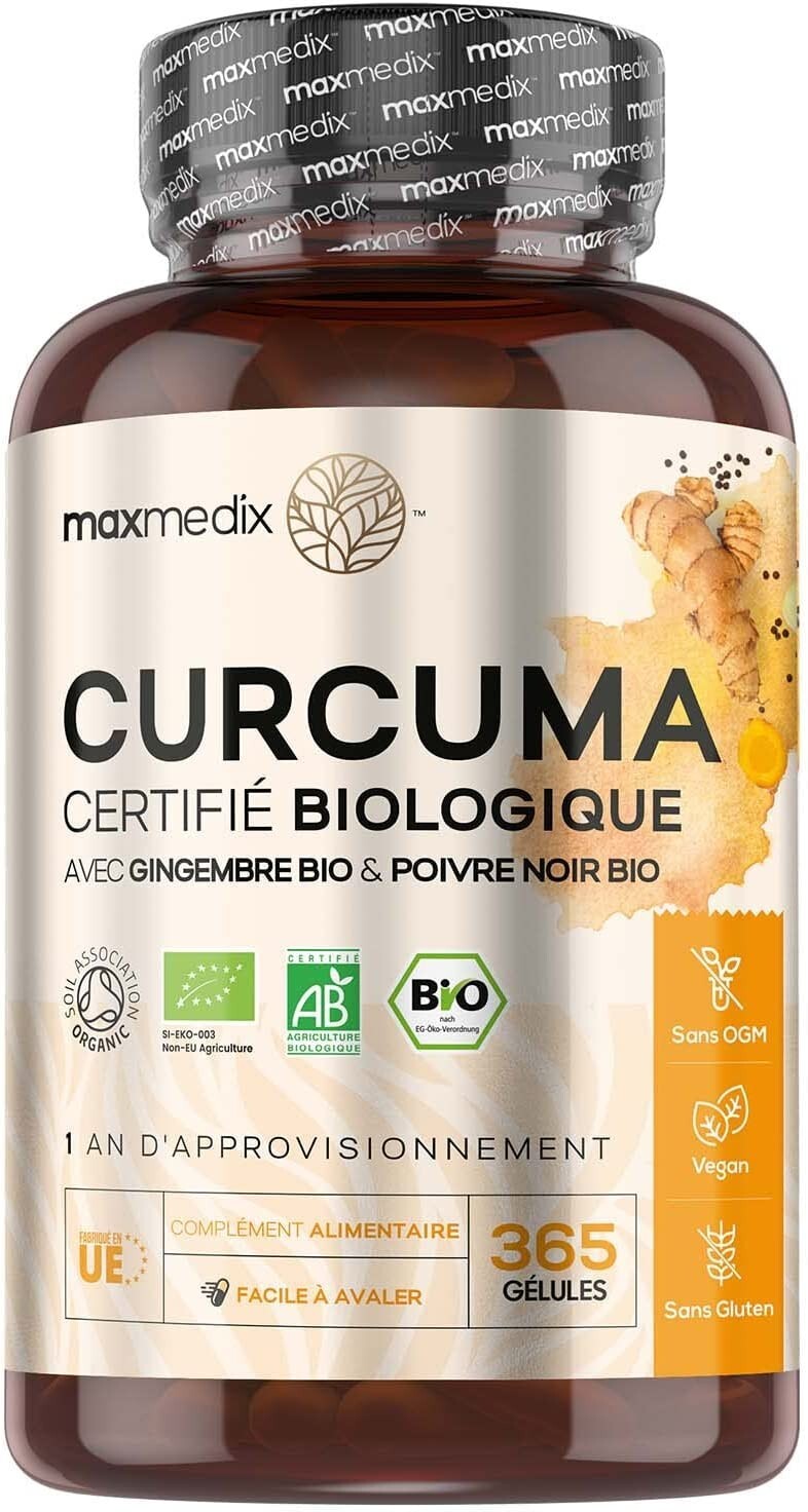 Curcuma Bio 365 gélules digestion légère après chaque repas