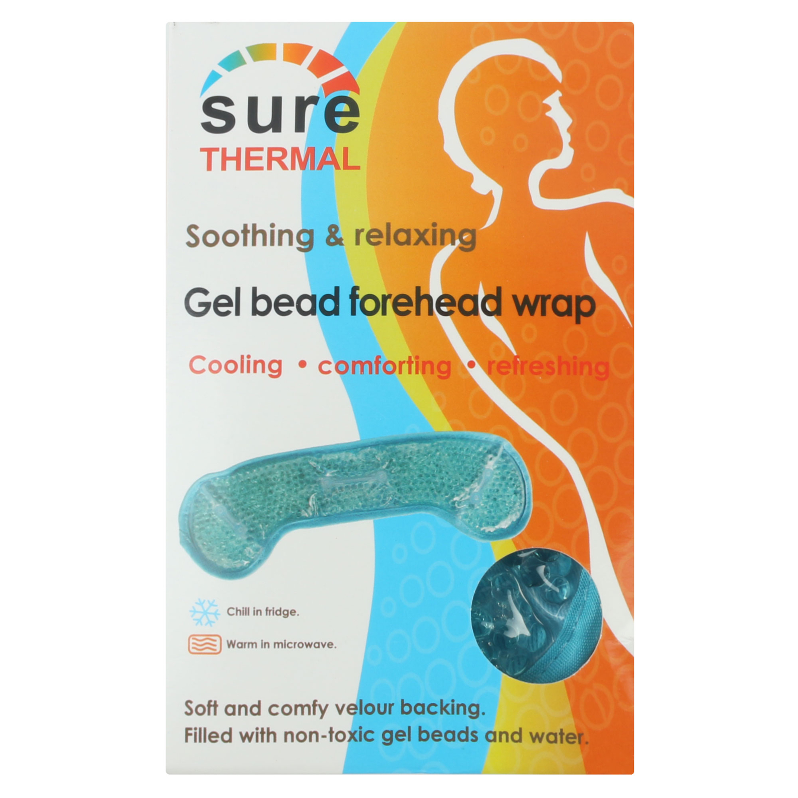 MIGRAINE RELIEF HEAD PAD Drug Free Headache Heat Topical Thermal Pain