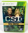 CSI Crime Scene Investigation Fatal Conspiracy Xbox 360 CIB Complete w Manual