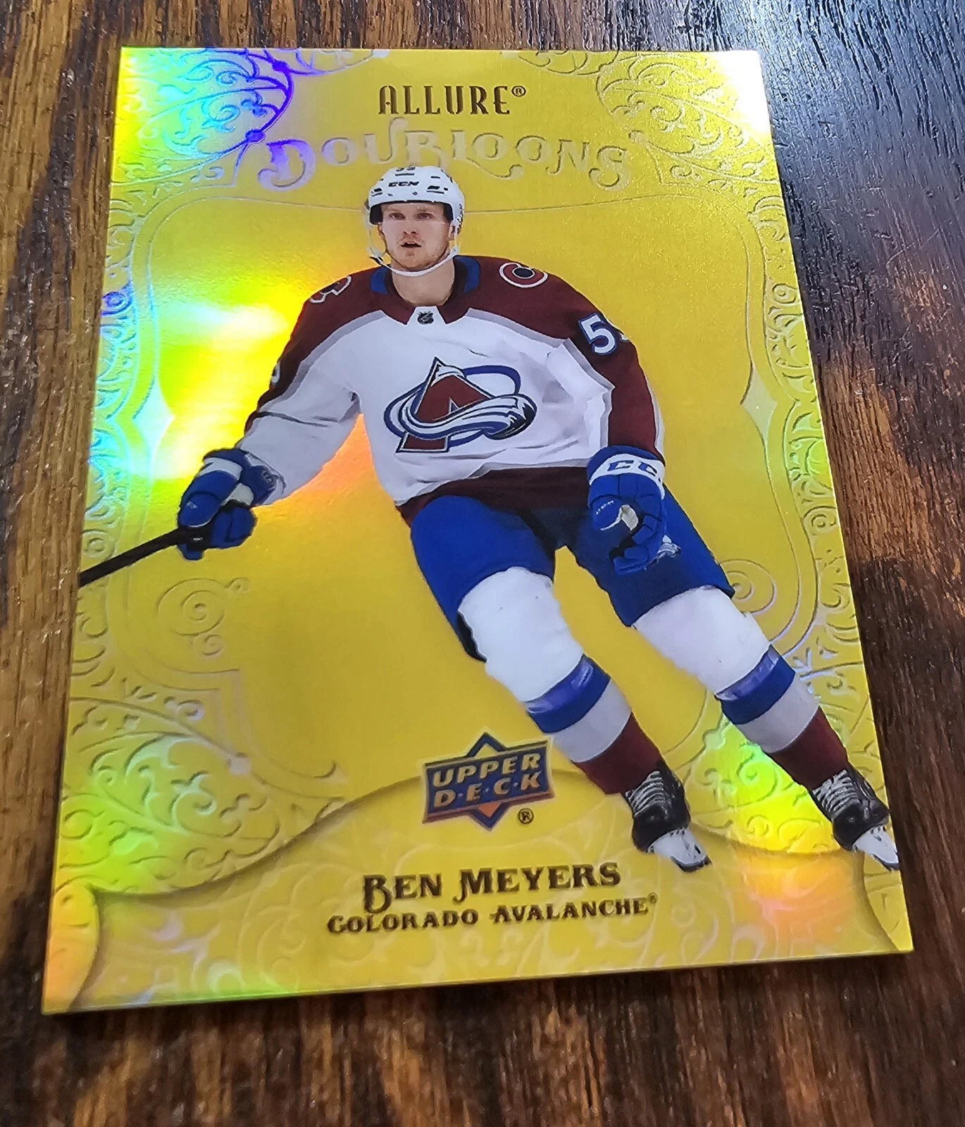 2022-23 UD Allure Hockey Doubloons SP Ben Meyers AVALANCHE Rookie 1:160 Packs
