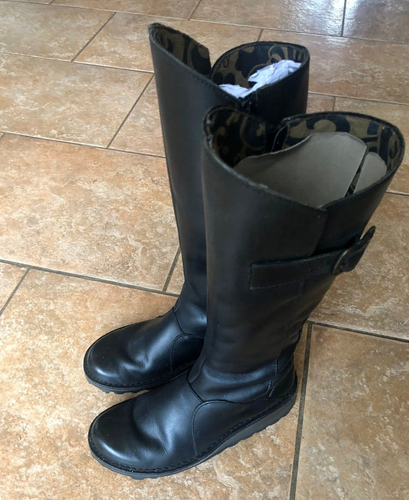 Leather Boots Size UK 3 EU 36 
