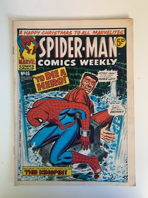 Super Spider-Man Weekly Marvel UK Comics Issue 46 From 1973