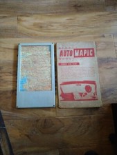 Vintage Auto Mapic Road Map of Great Britain 1950-60 With Box VG Condition