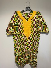 African clothing for men-Dashiki m-5X Green and purple