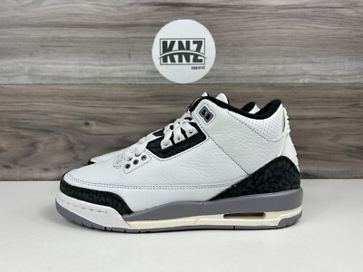 Nike Air Jordan 3 Retro White Fire Red 'Cement Grey' GS DM0967-106