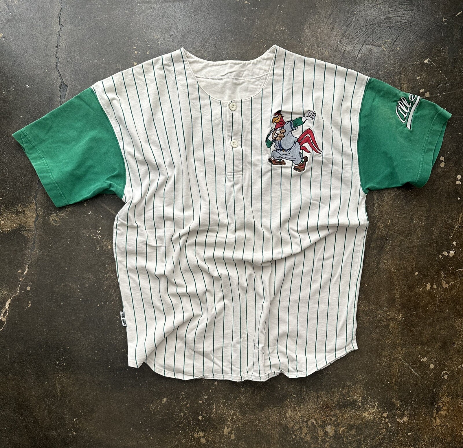 Vintage 90s 1994 Acme Clothing Looney Tunes Foghorn Leghorn Baseball Jersey Sz M