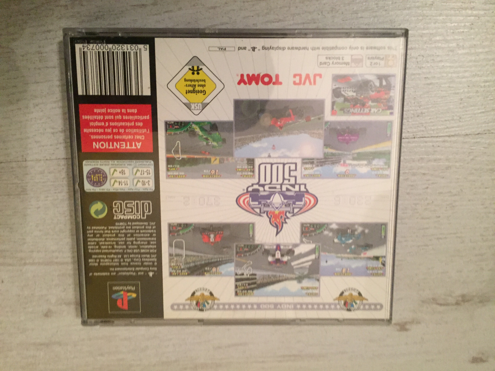 Indy+500+Ps1+PlayStation+PSX+PS+PAL+Inv-5388 for sale online | eBay