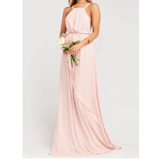 Show Me Your MuMu Amanda Maxi Dress Blush Pink Sz Medium Women’s