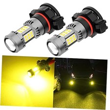 PSX24W 2504 12276 LED Fog Light Bulbs, 3200 Lumens Super 2504/PSX24W Yellow