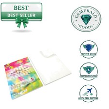 10 Sheets A4 Glossy White Waterproof Sticker Vinyl for Inkjet & Laser Printers