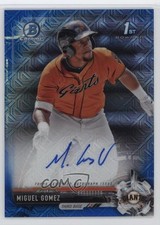 2017 Bowman Chrome Prospect Blue Mojo Refractor /150 Miguel Gomez Auto 0sp7