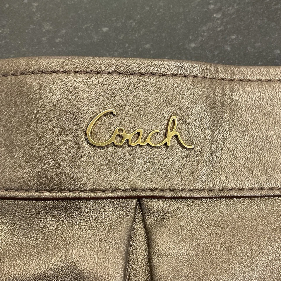 Bolsa tiracolo/ombro Coach Ashley F17606 conversível metálica - Imagem 4 de 4