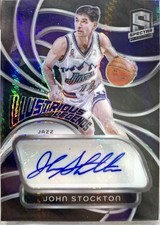 John Stockton AUTO /10 HOF, HUGE HIT SPECTRA!! 