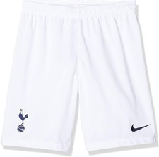Image of TOTTENHAM HOTSPUR FOOTBALL SHORTS SPURS SHORTS NIKE 8-10 YEARS HOME KIT WHITE