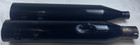 UNBRANDED FOR HARLEY M8 4.5 IN BLACK EXHAUST MUFFLERS W/OUT END CAPS