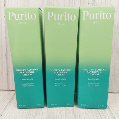 Purito Mighty Bamboo Panthenol Cream 100ml Each Moisturizing Face Cream 3 Pack