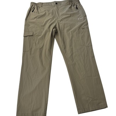 Clothin Hiking Cargo Pants Mens XL/30L Khaki Tan Nylon Spandex Outdoor CP13210M