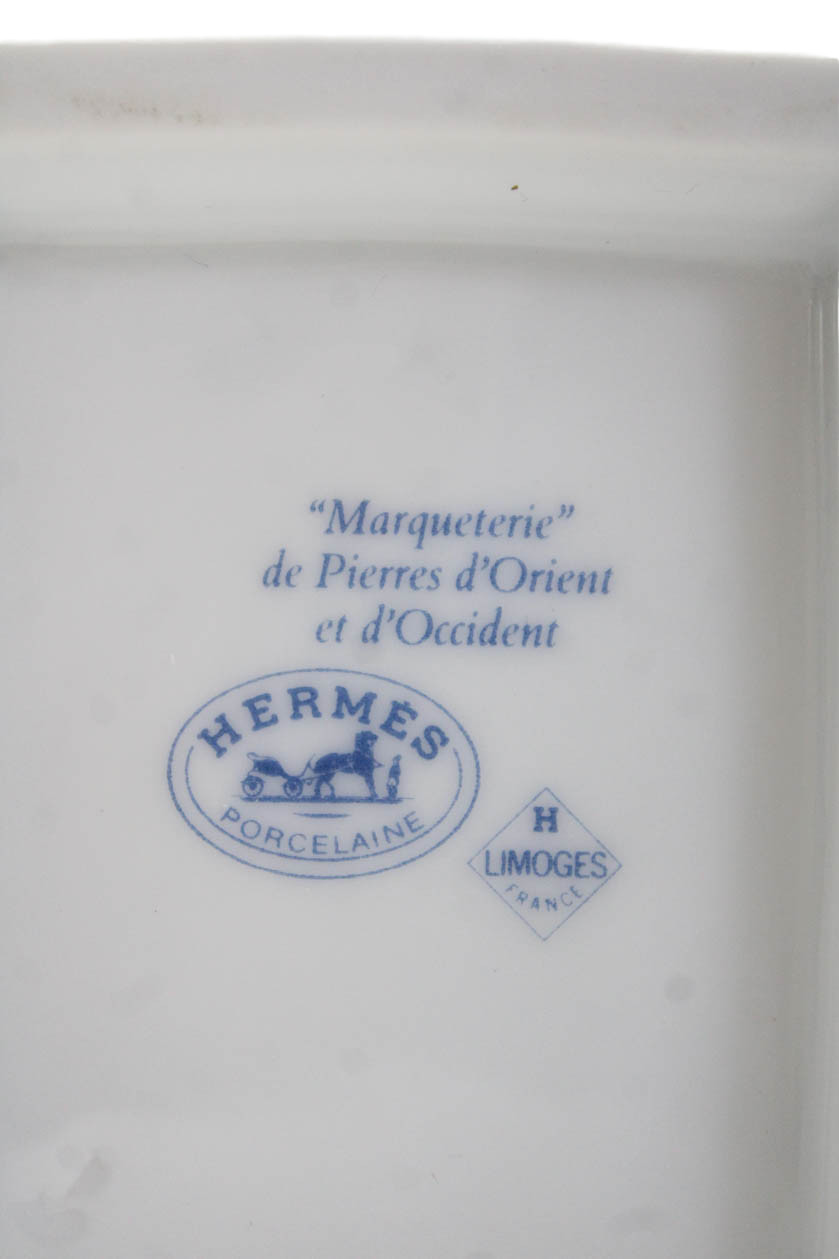 Hermes Marqueterie De Pierres d'Orient et d'Occident Tea Pot Set of 2 Blue 5.5"x thumbnail 7