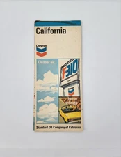1971 CHEVRON STANDARD OIL ROAD MAP - SAN JOSE, CALIFORNIA VINTAGE 