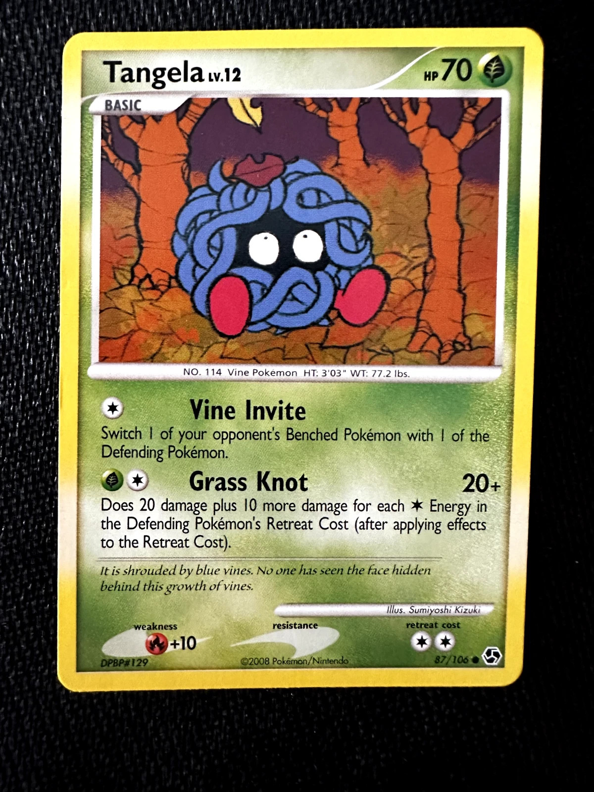 Tangela 87/106 Great Encounters Pokemon Card