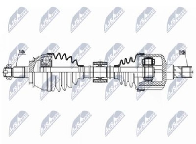 Genuine NTY Drive Shaft NPW-BM-157 for MINI