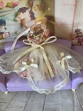 MINTY VTG Skipper Doll CLONE Dress w/ Lace & Gemstone No Doll. FITS PEPPER TOO