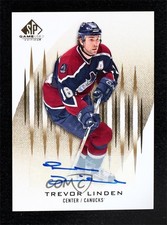 2013-14 SP Game Used Edition Gold Auto Trevor Linden #9 Auto 0c3