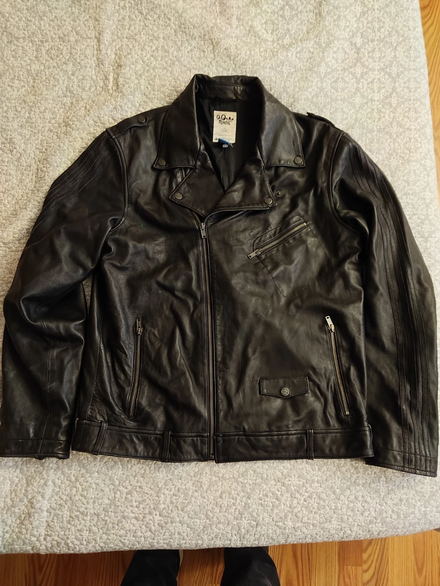 ジャケット・アウター remake\"vintage adidas leather jacket Vintage 1996 Adidas Leather Jacket Men Size XXL | Adidas Sponsored