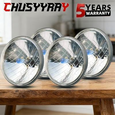 #ad 4PCS 5.75quot; Round Headlights Hi LoW for Mercury Cougar 1967 76 Monterey Comet $84.99