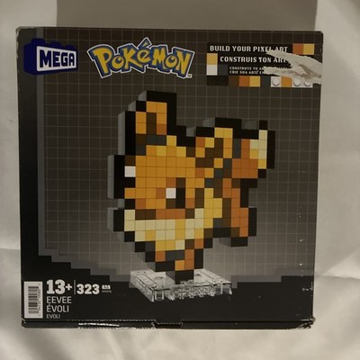 New MEGA Pokemon Eevee Pixel Art Building Age 13+ 323 pcs Sealed NIB