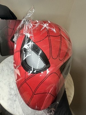 U.S Shipped Spider-Man LED Mask Moving Eyes Cosplay Remote Control Ring