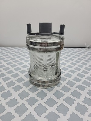 Aqua Velva After Shave Bottle Glass Fishing Reel 8oz J B Williams Co NJ