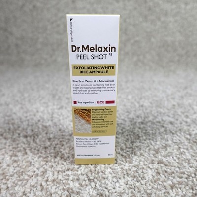 Dr.Melaxin Peel Shot Exfoliating White Rice Ampoule 80ml Niacinamide K-Beauty