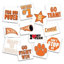 Generic Team Spirit Temporary Tattoos, Orange