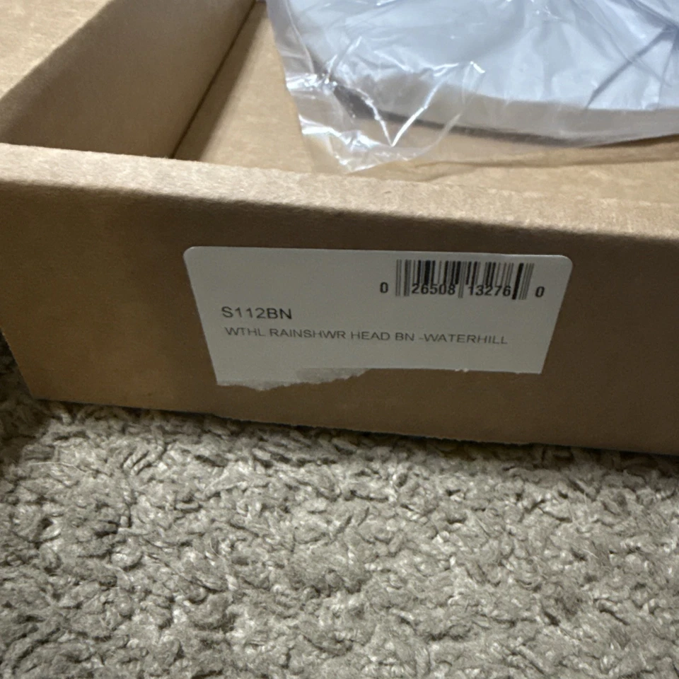 Cabezal de ducha de lluvia Moen S112BN Waterhill 2,5 GPM 10" función única - níquel NUEVO Foto 3 de 4