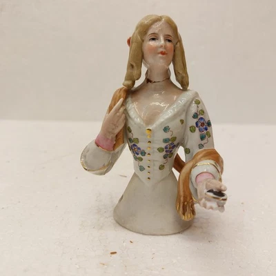 x-717	Ersatzteil für Vintage Porzellan Half Doll Teepuppe H:ca. 100mm - Bild 1 von 4