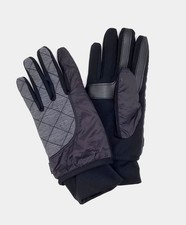 Isotoner Signature Men Black Smartdri Touchscreen Winter Gloves Size S/M