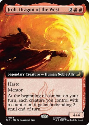 x1 Iroh, Dragon of the West - Foil - Extended Art R MTG Avatar: The Last Airbend