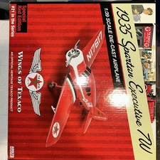 Wings of Texaco Die-Cast 1935 Spartan Executive 7W Airplane Red #21 New