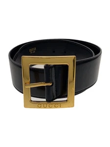 Ceinture GUCCI boucle dorée épaisse 70 29 cuir femme 037 194 0941 Occasion