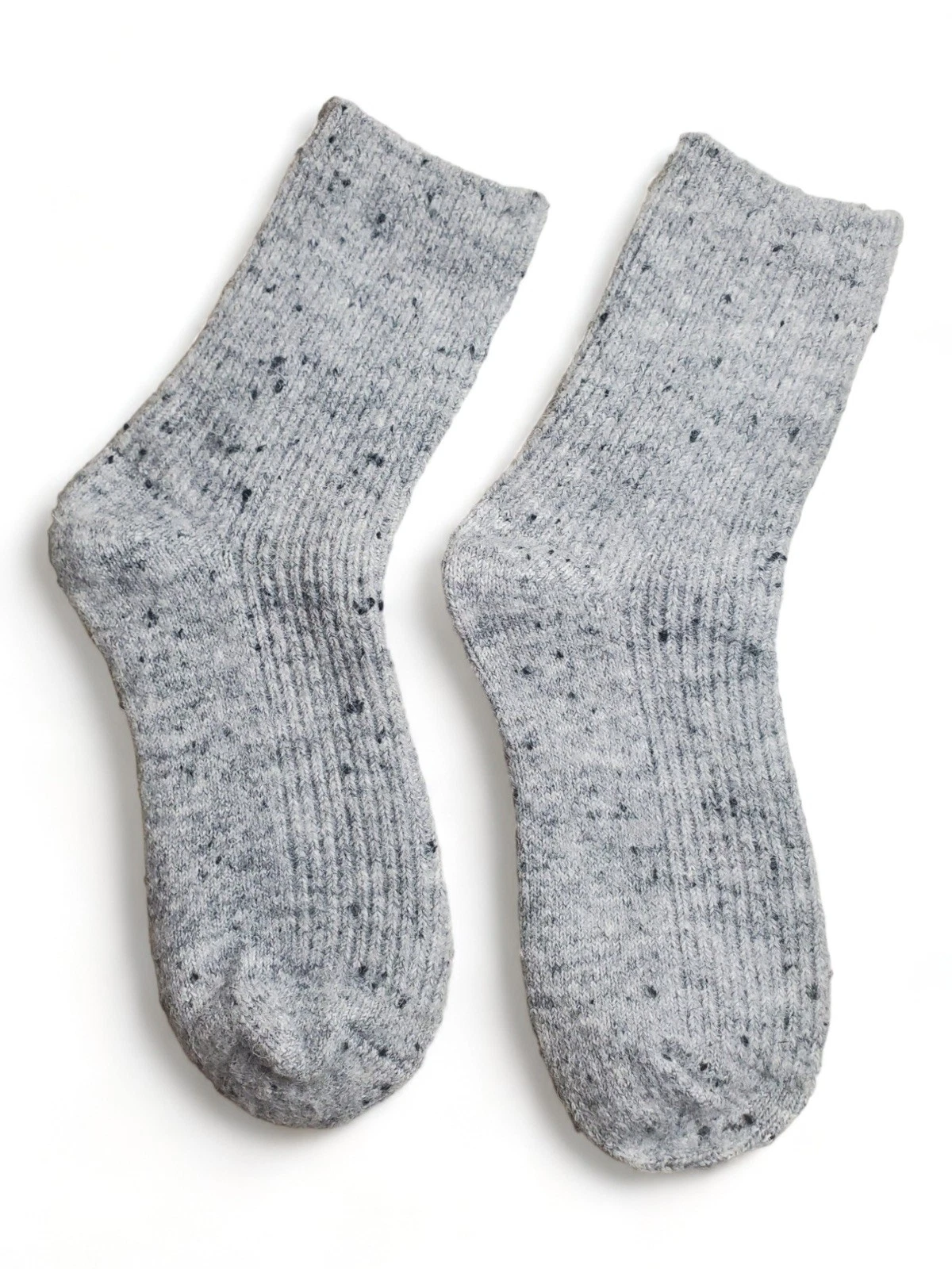 Moon River Wool & Cashmere Socks, 3 Pack, Womens Sizes 5-9, Earl Gray Color