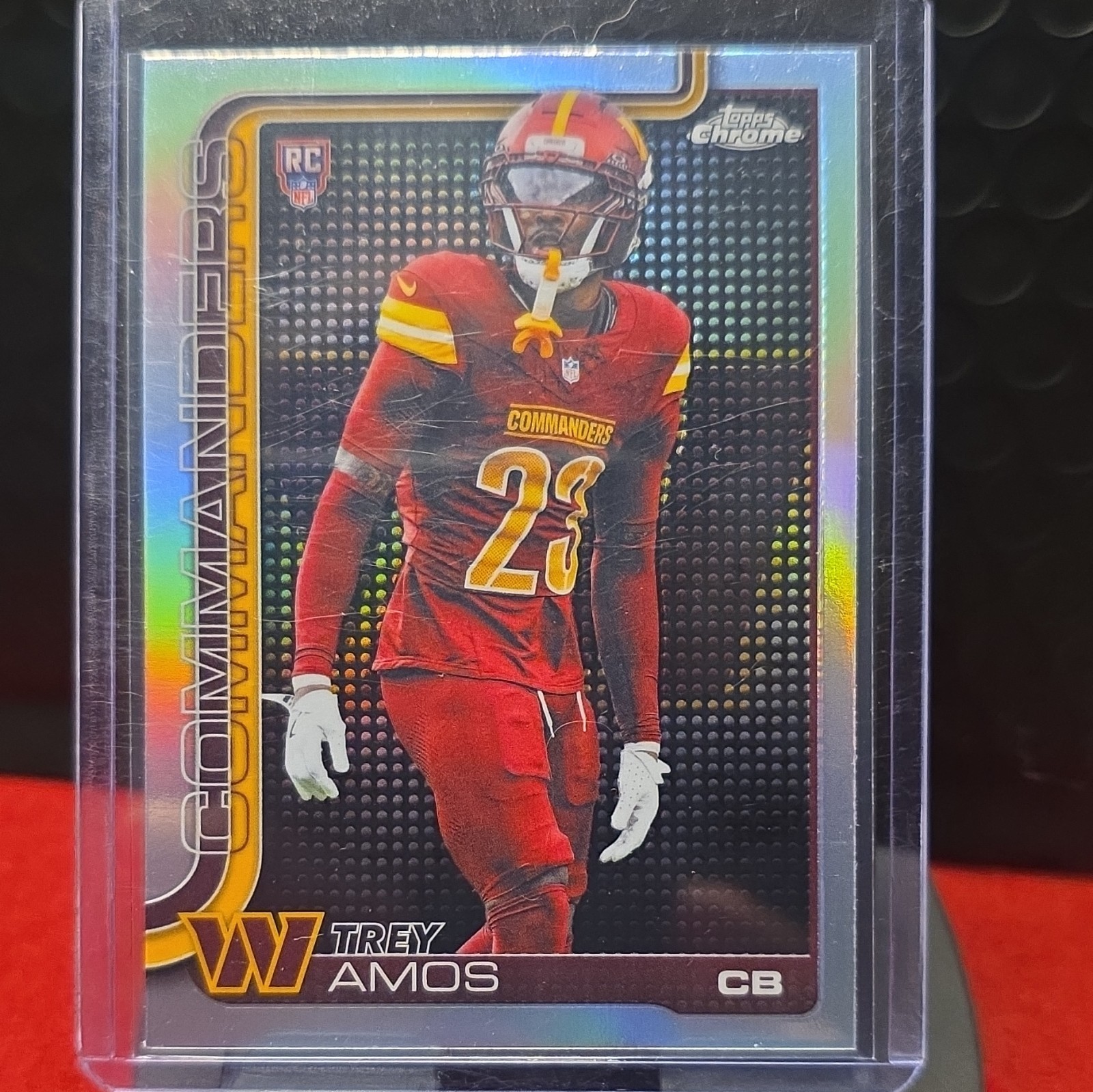 Topps 2025 Topps Chrome Rookies Trey Amos Washington Commanders #371 RC