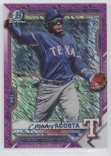 2021 Bowman Chrome Prospects Fuchsia Shimmer Refractor 199/199 Maximo Acosta kf4