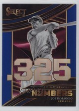 2024 Panini Select Select Numbers Blue Prizm 13/49 Joe DiMaggio #10 HOF 17ac