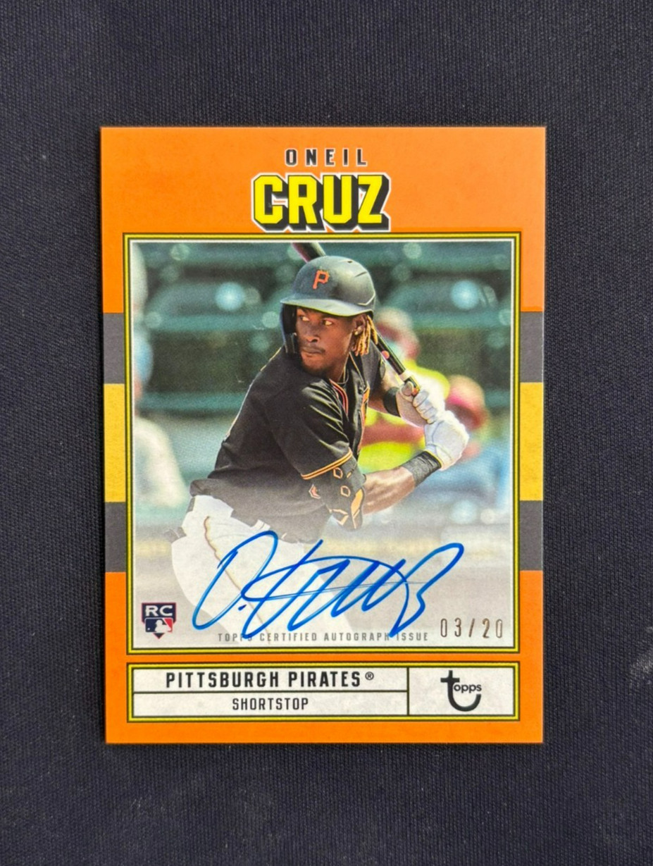 Oneil Cruz #AC-OC Baseball Cards 2022 Topps Brooklyn Collection Autographs trading card — raw and PSA graded price guide