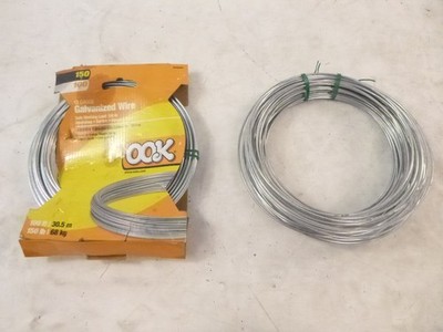 2 Pack 100' OOK 12 Gauge Galvanized Wire 534830 Multi-Purpose