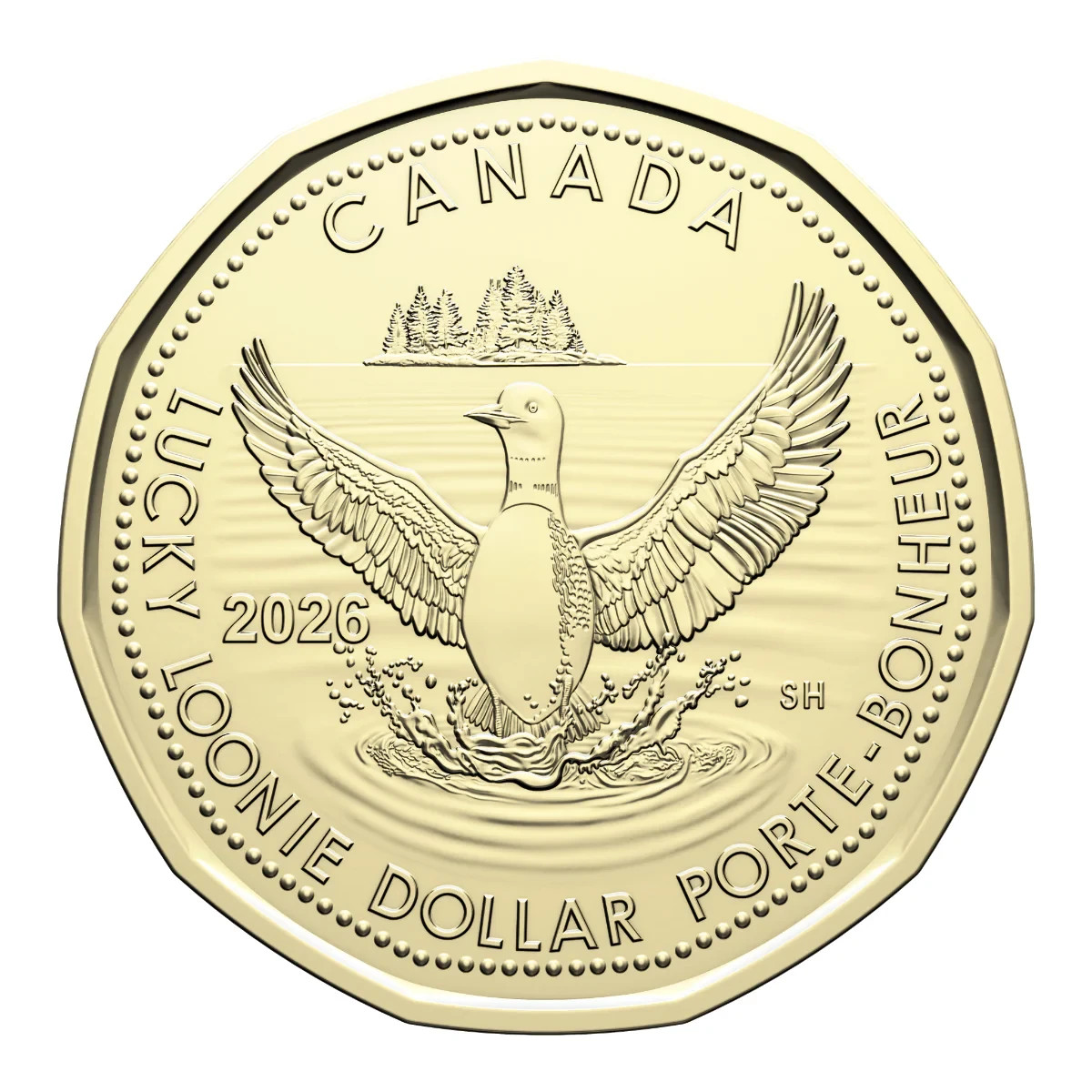 2026 Canada One 1 Dollar Collector’s Edition BU Olympic Lucky Loonie Coin